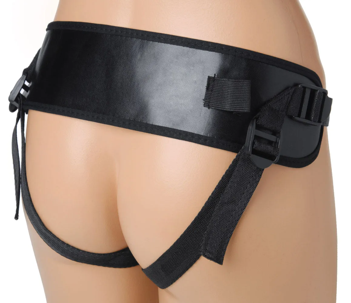 10x Groove Harness With Vibrating &amp; Rotating Dildo - Flesh