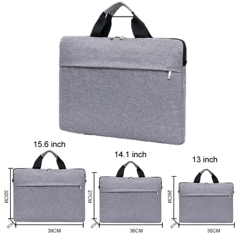 15 Inch Waterproof Portable Notebook Bag - Multifunctional Single Shoulder Computer Bag