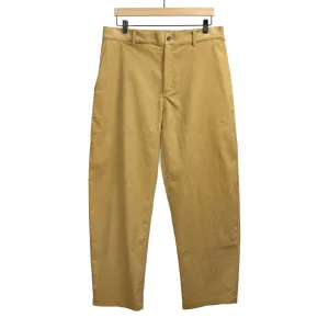 Balloon trousers in gold cotton corduroy
