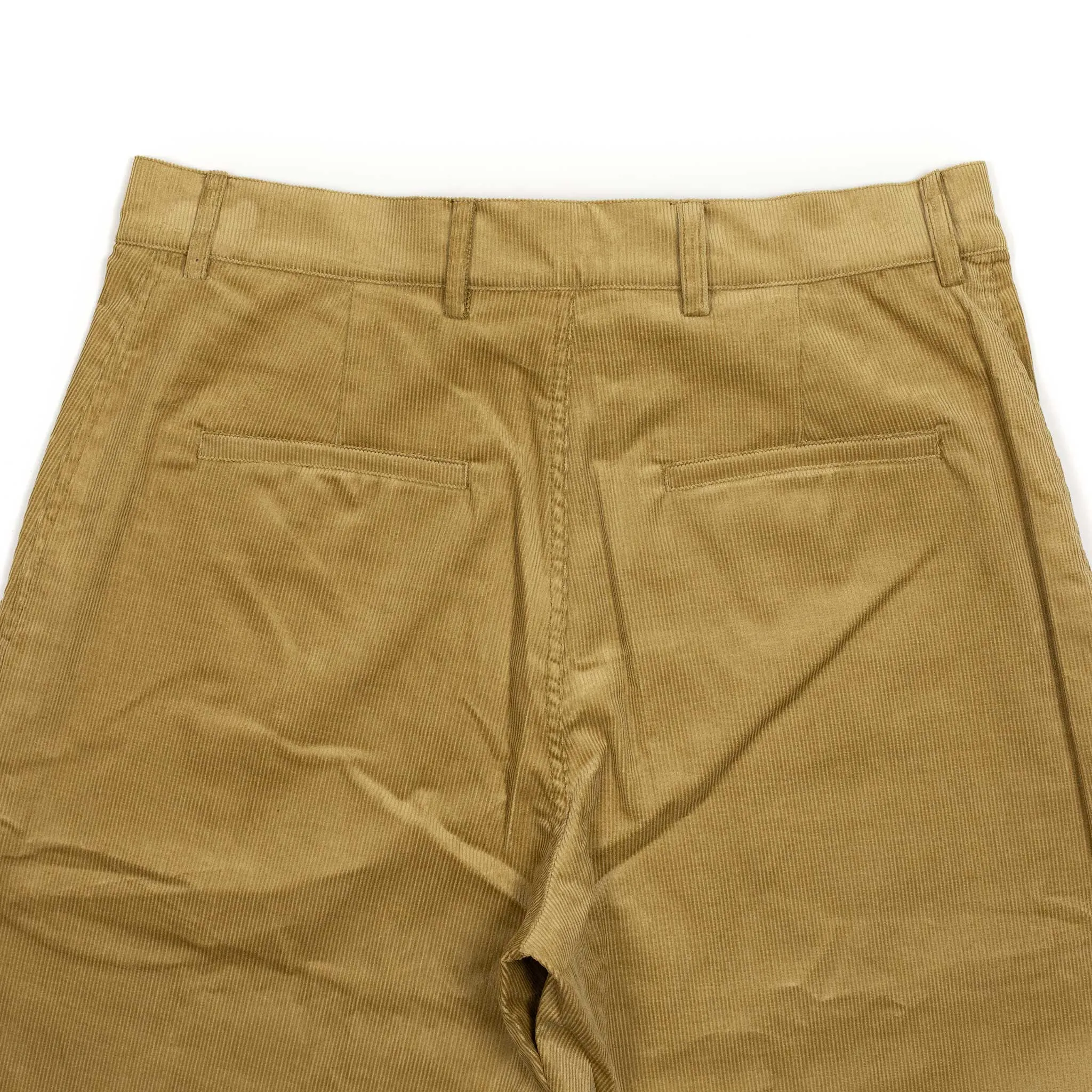 Balloon trousers in gold cotton corduroy