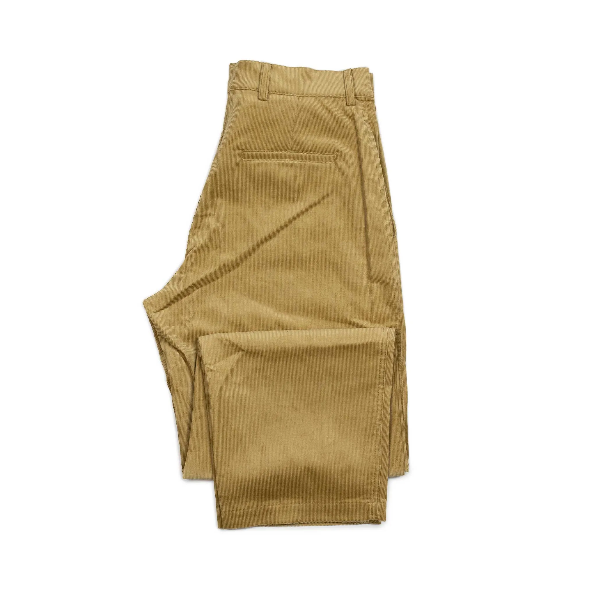 Balloon trousers in gold cotton corduroy