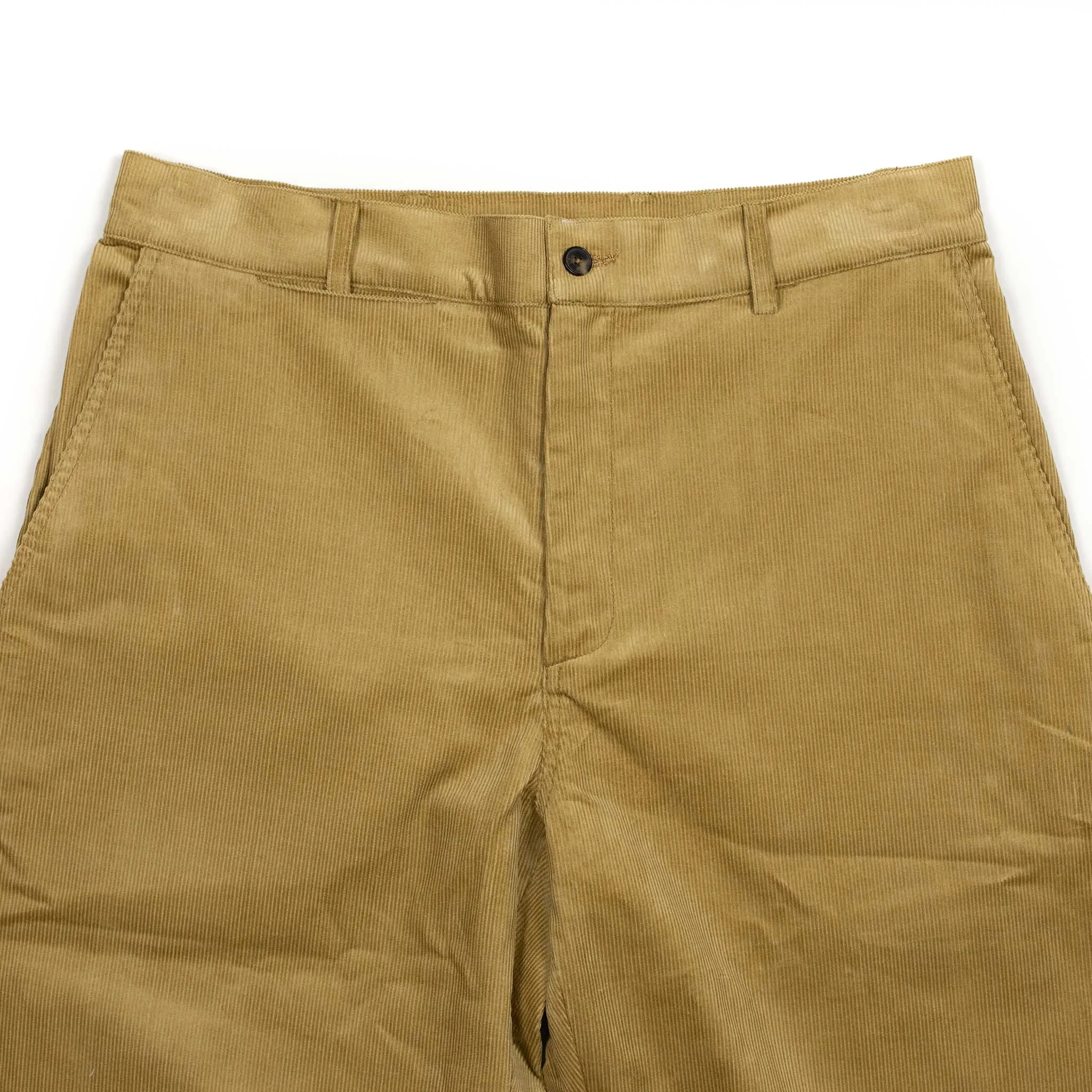 Balloon trousers in gold cotton corduroy