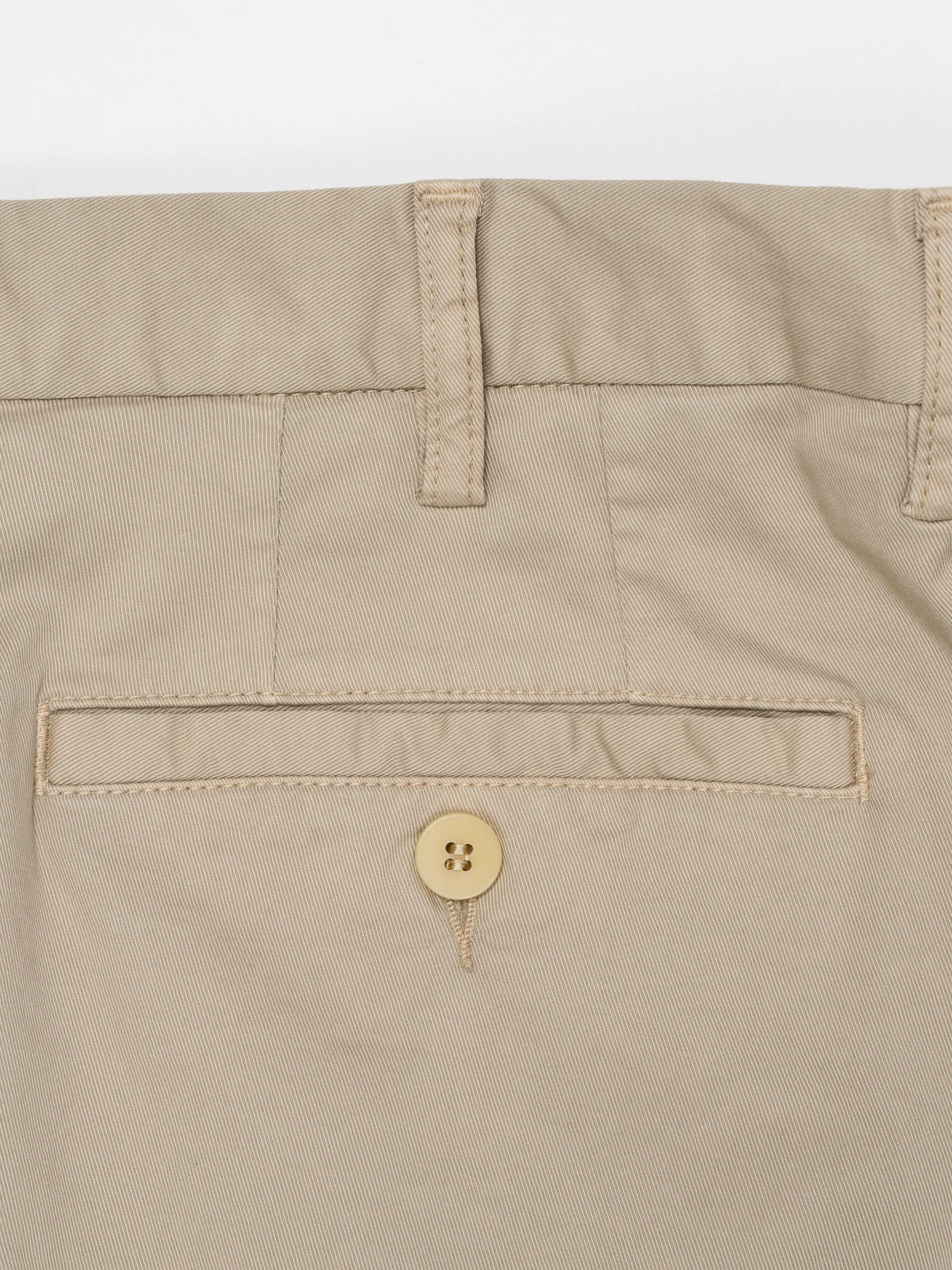 Beige cotton supima sport trousers