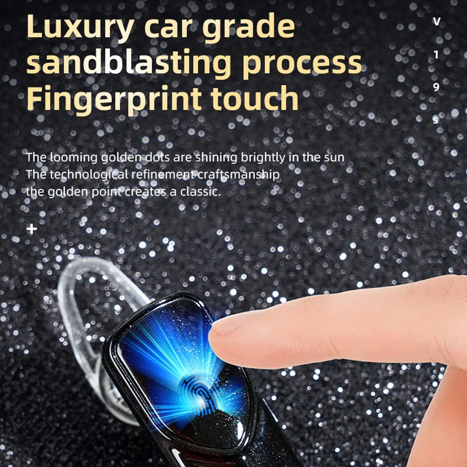 Business Style Bluetooth 5.0 Earphone with Fingerprint Touch