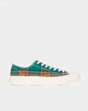 Check Canvas Green Low Top sneakers