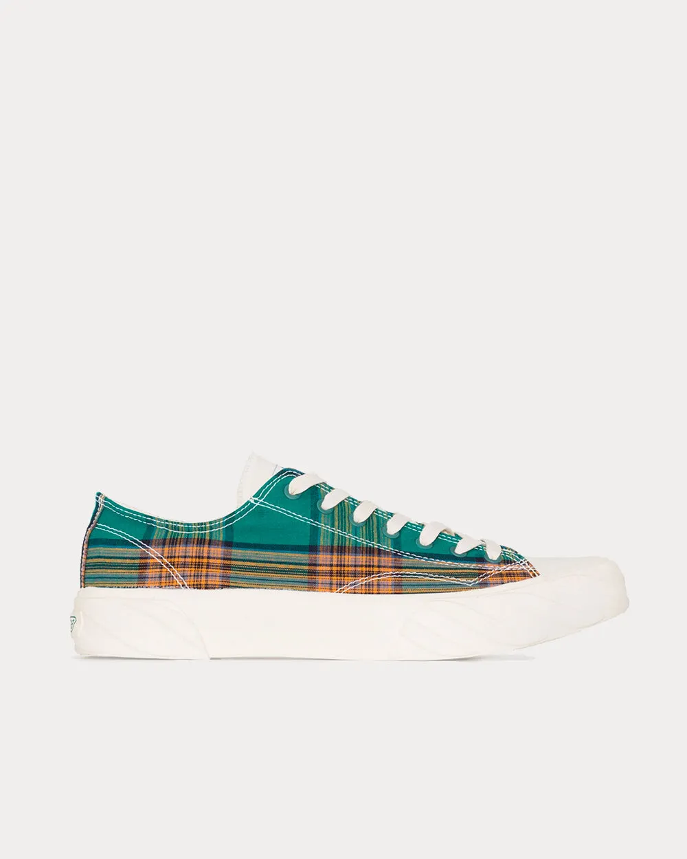Check Canvas Green Low Top sneakers