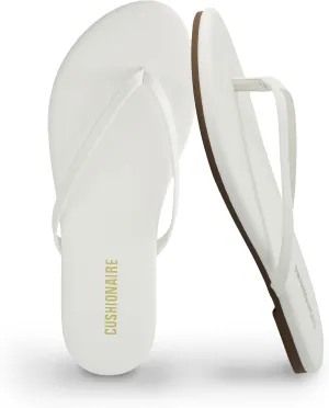 CUSHIONAIRE Cruise Womens Minimalist Flip Flops  Ultra-Lightweight Summer Sandals with Non-Slip Sole