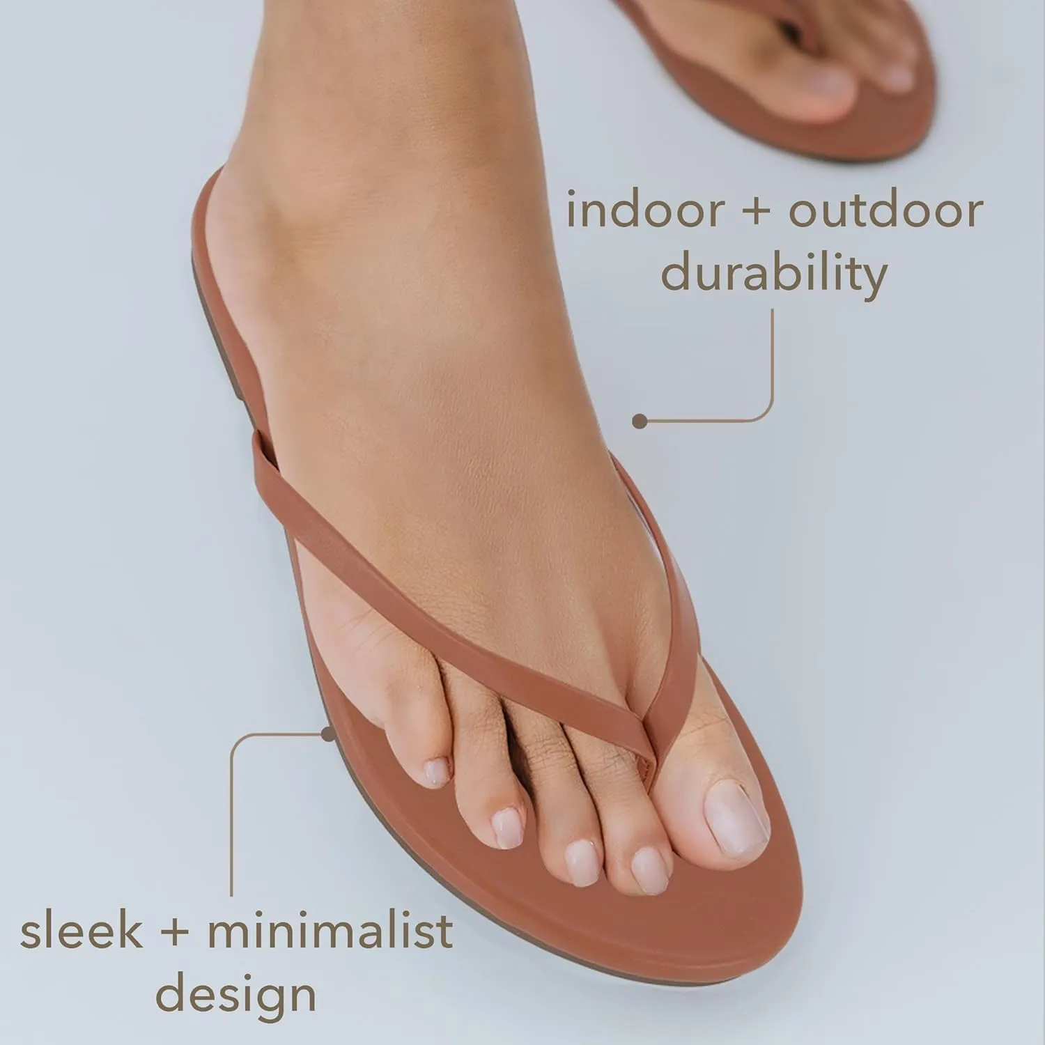 CUSHIONAIRE Cruise Womens Minimalist Flip Flops  Ultra-Lightweight Summer Sandals with Non-Slip Sole