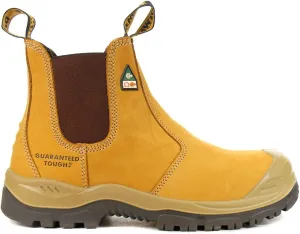 DEWALT Nitrogen Men's Slip On, Steel Toe Cap, Industrial Safety Work Boot, Wheat New Buck, Size 11.5 Wide