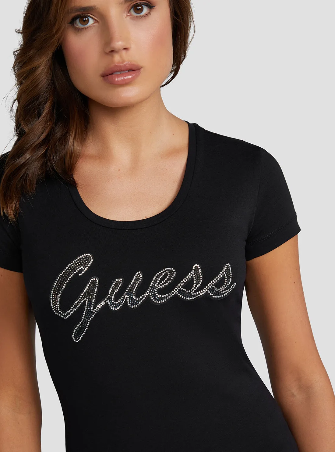 Eco Black Adriana Logo T-Shirt