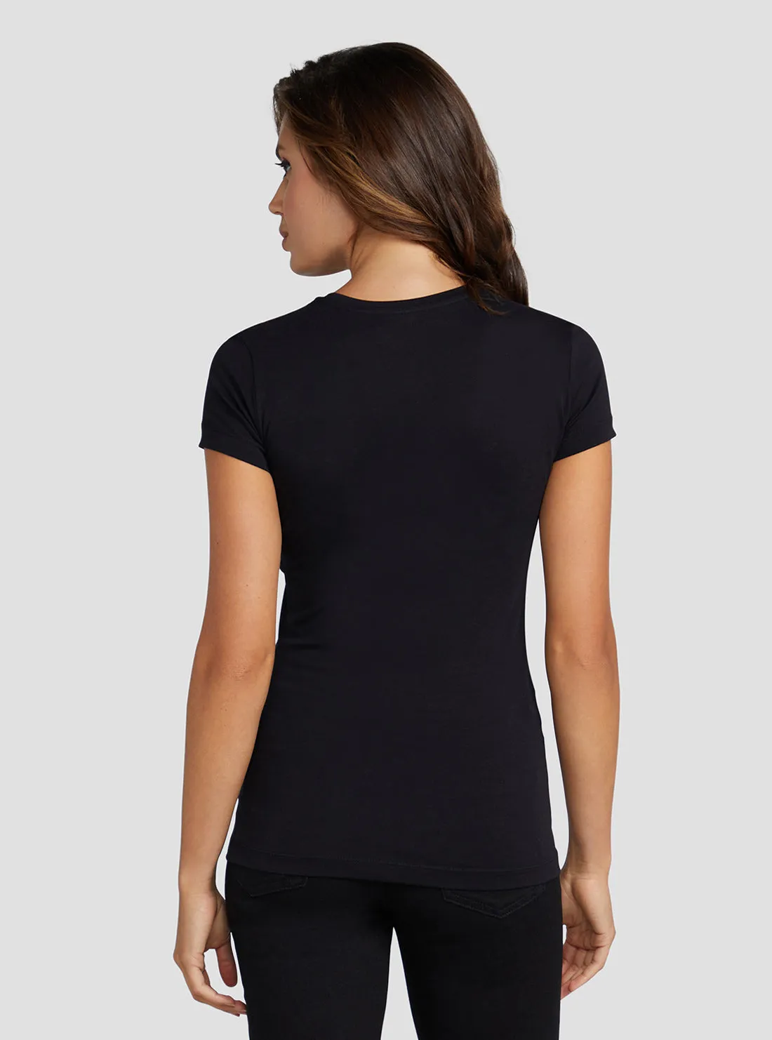 Eco Black Adriana Logo T-Shirt