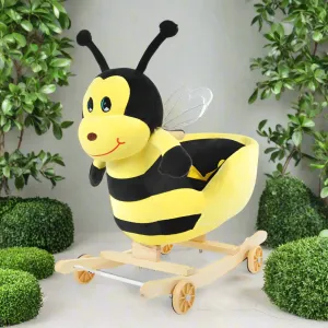 Feel the Difference: Rocking & Riding Bee Offers Plush Comfort in Both Yellow and Black!