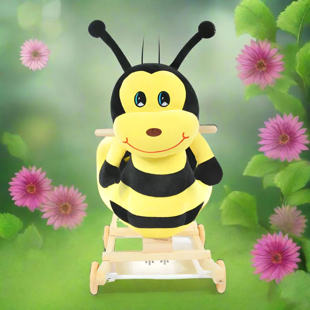 Feel the Difference: Rocking & Riding Bee Offers Plush Comfort in Both Yellow and Black!