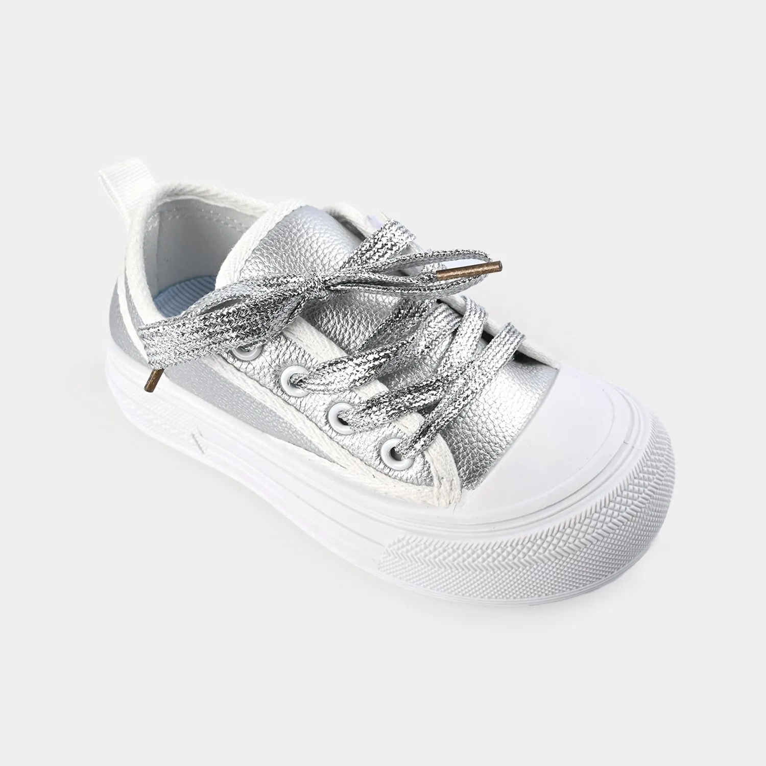 Girls Sneaker WS-007-SILVER