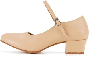 HIPPOSEUS Women Closed Toe Dance Shoes Latin Ballroom Salsa Character Pumps Shoes,L042