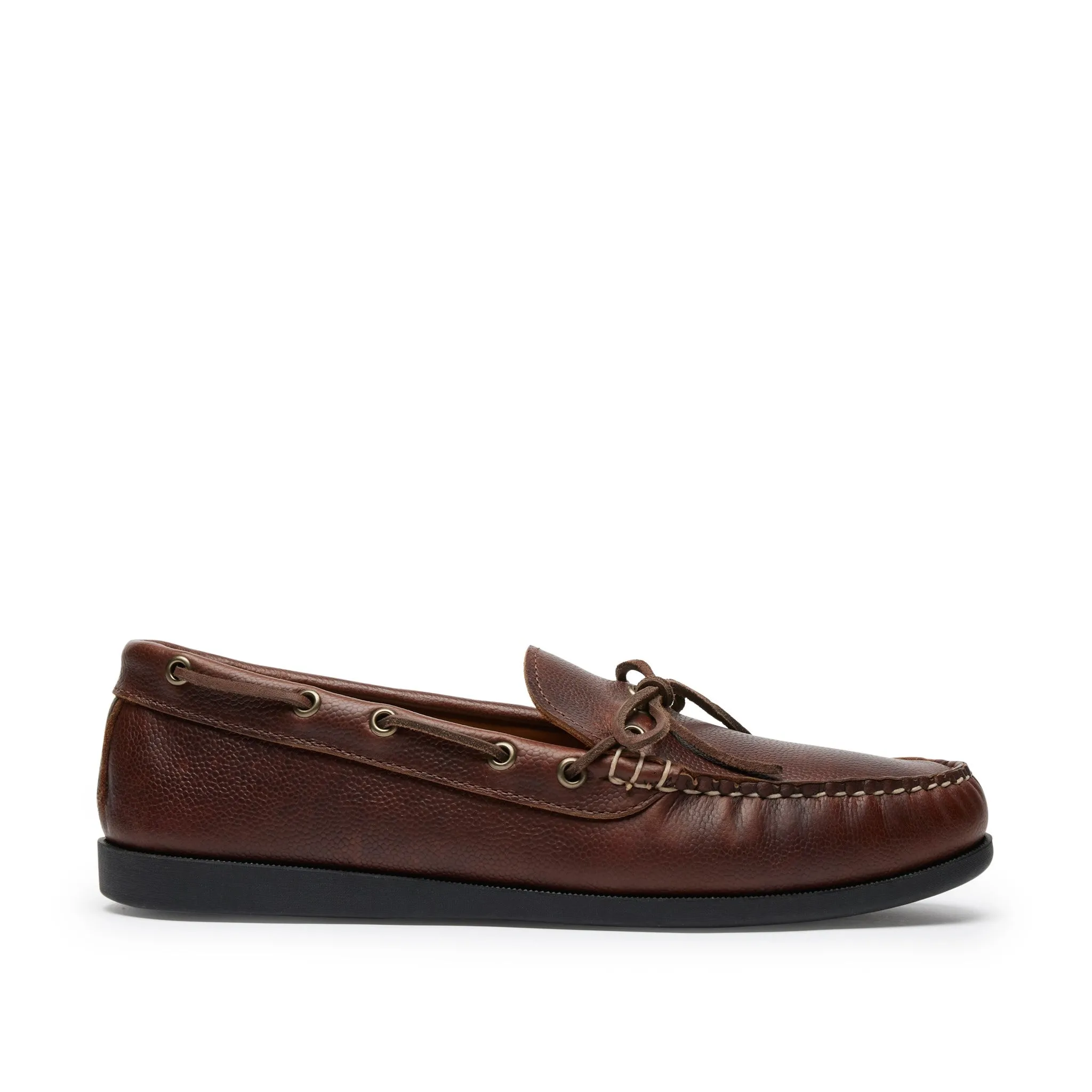 In Stock Men’s Canoe Shoe: Brown Pebble