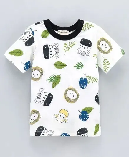 Jungle Printed Tshirt - Offwhite