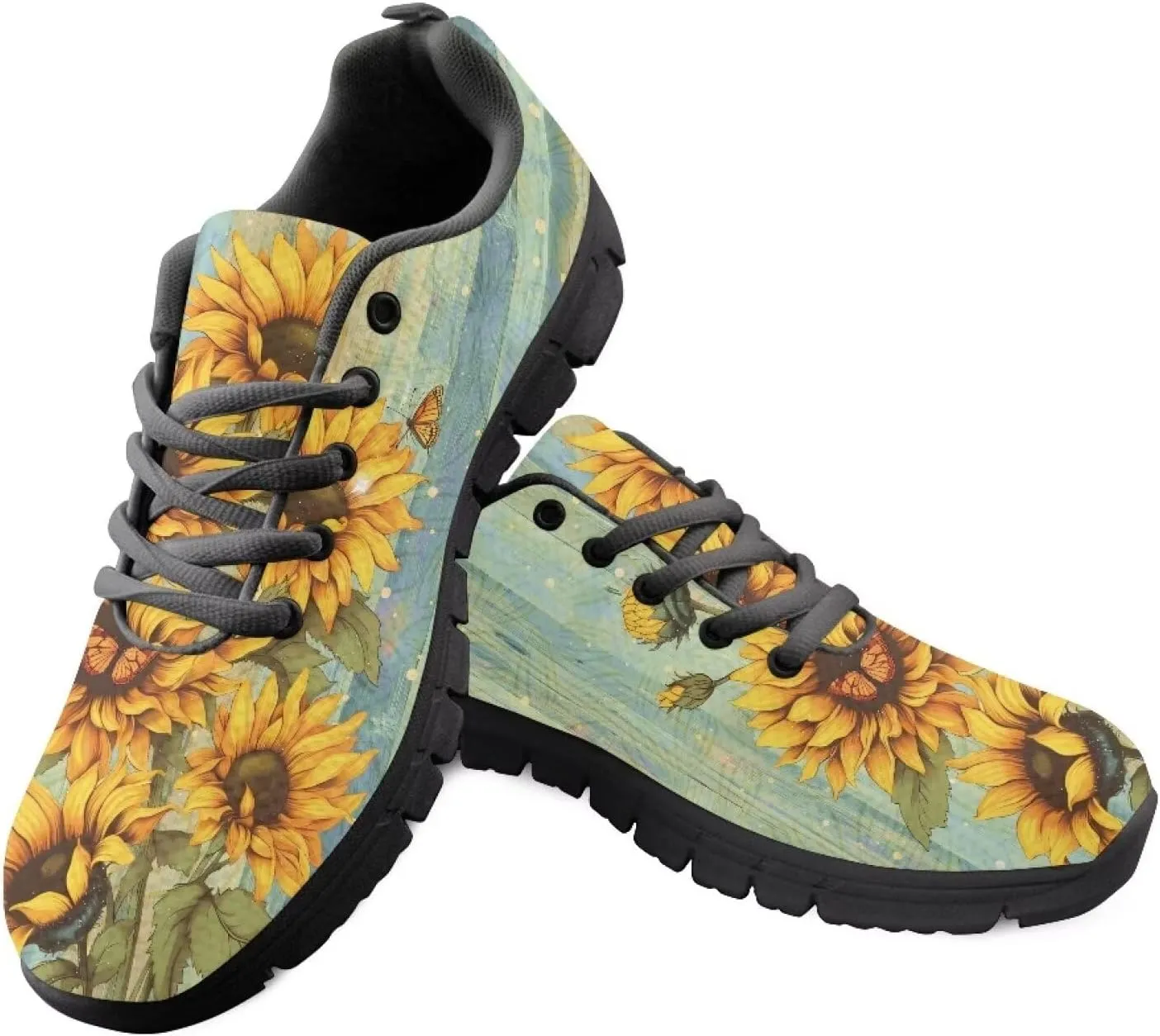 Kuiaobaty Women's Fashion Sneakers Men's Athletic Shoes Walking Running Tennis Shoes Lace-up Lightweight Breathable