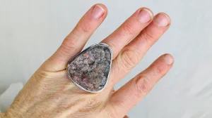 Large Druzy Ring. Size 6