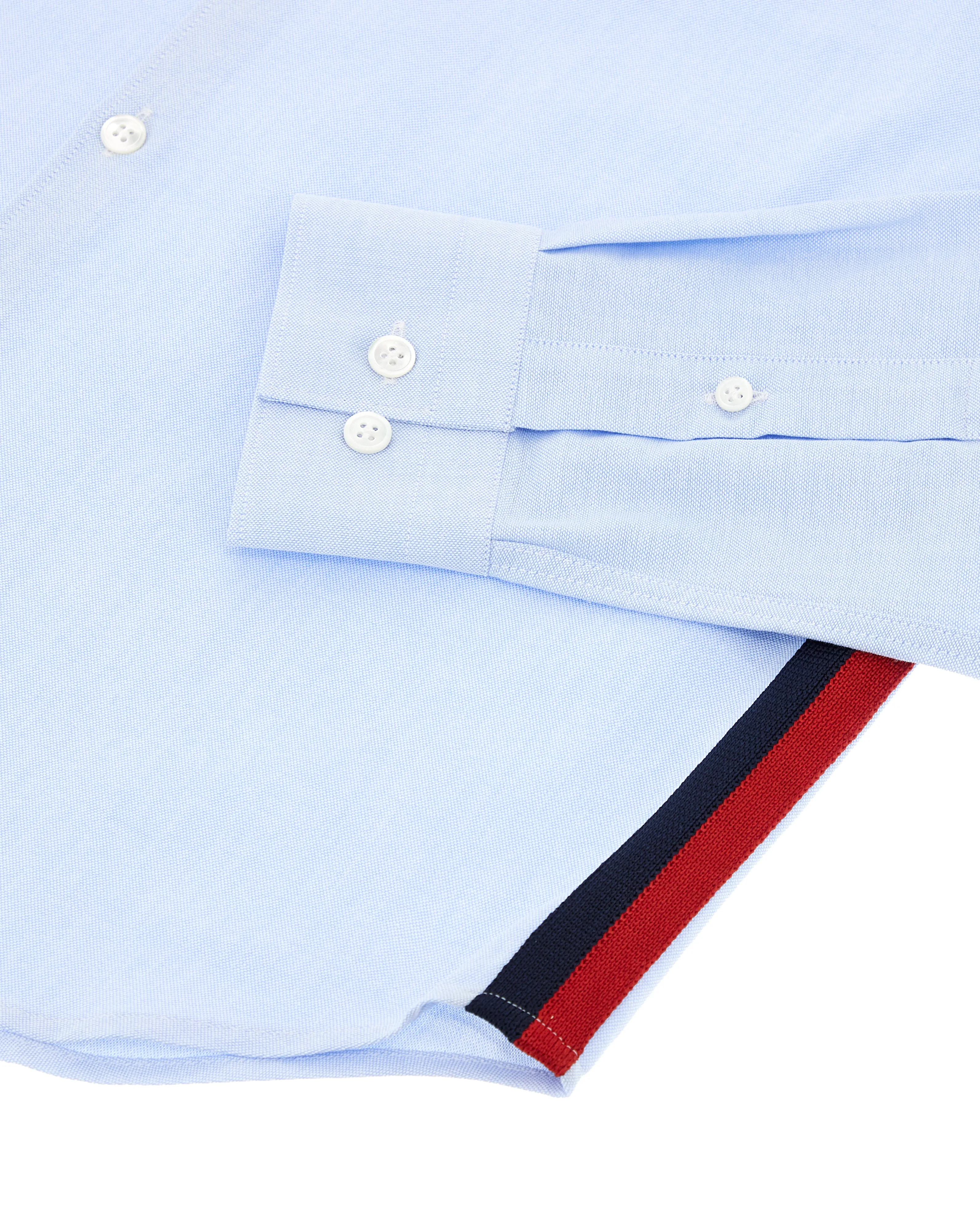 Light Blue Oxford Racing Stripes Tape Shirt