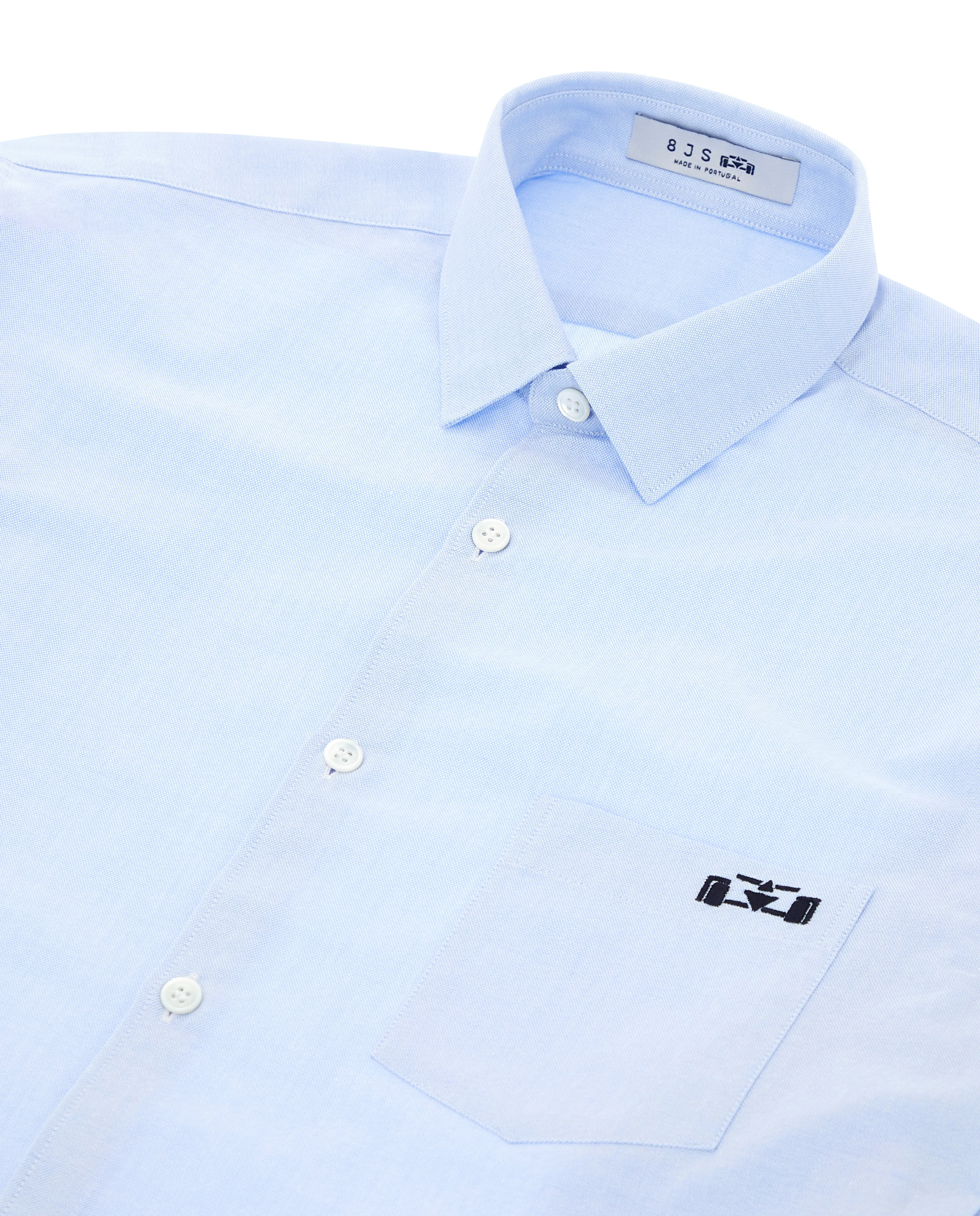 Light Blue Oxford Racing Stripes Tape Shirt