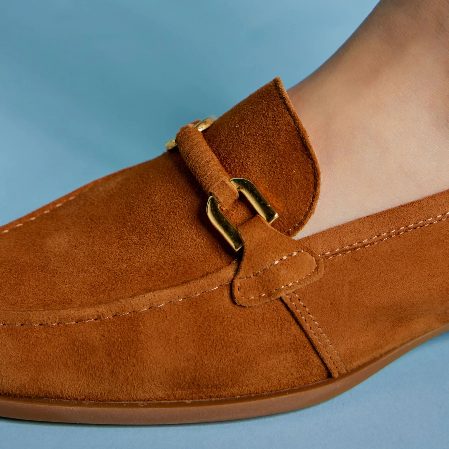 Loafers Androgynous με Αγκράφα - Ταμπά Καστόρ