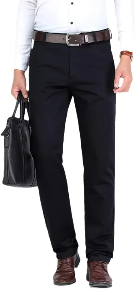 Man Formal Business Straight Trousers, Male Spring Autumn Khaki Casual Pants