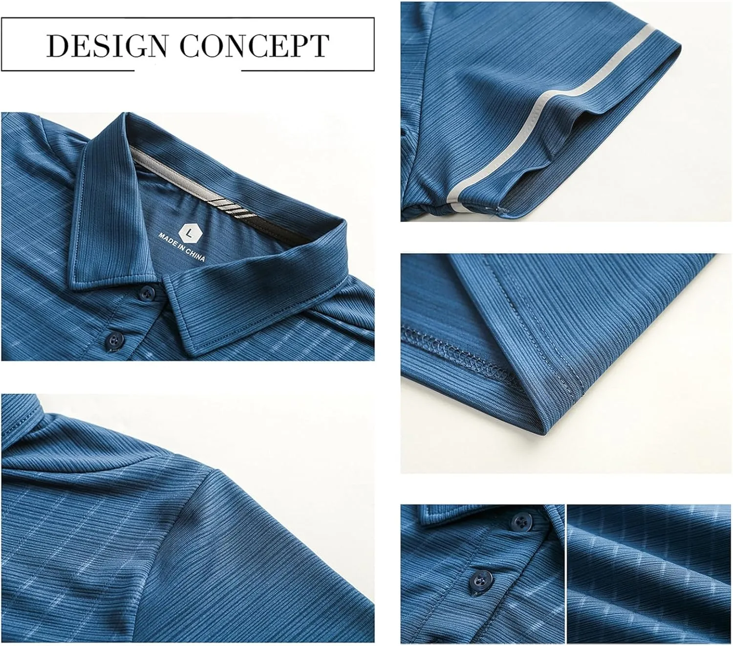 Mens Business Polo Shirt Summer Slim fit Quick Dry Short Sleeve Golf T-Shirts Athletic Tees M-4XL