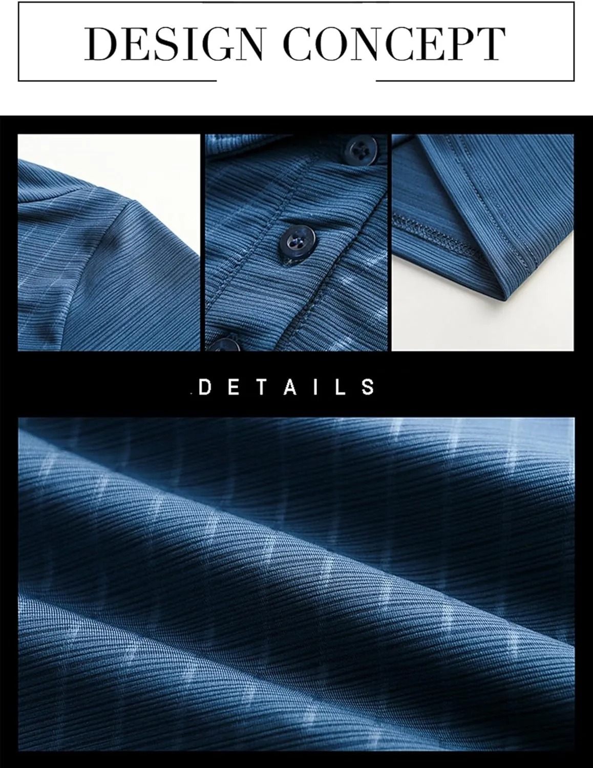 Mens Business Polo Shirt Summer Slim fit Quick Dry Short Sleeve Golf T-Shirts Athletic Tees M-4XL