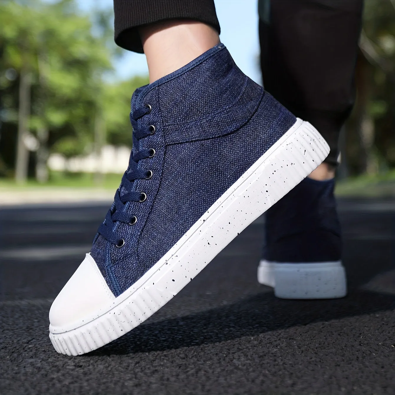Mens HighTop Canvas Boots  Comfy Sporty Sneakers