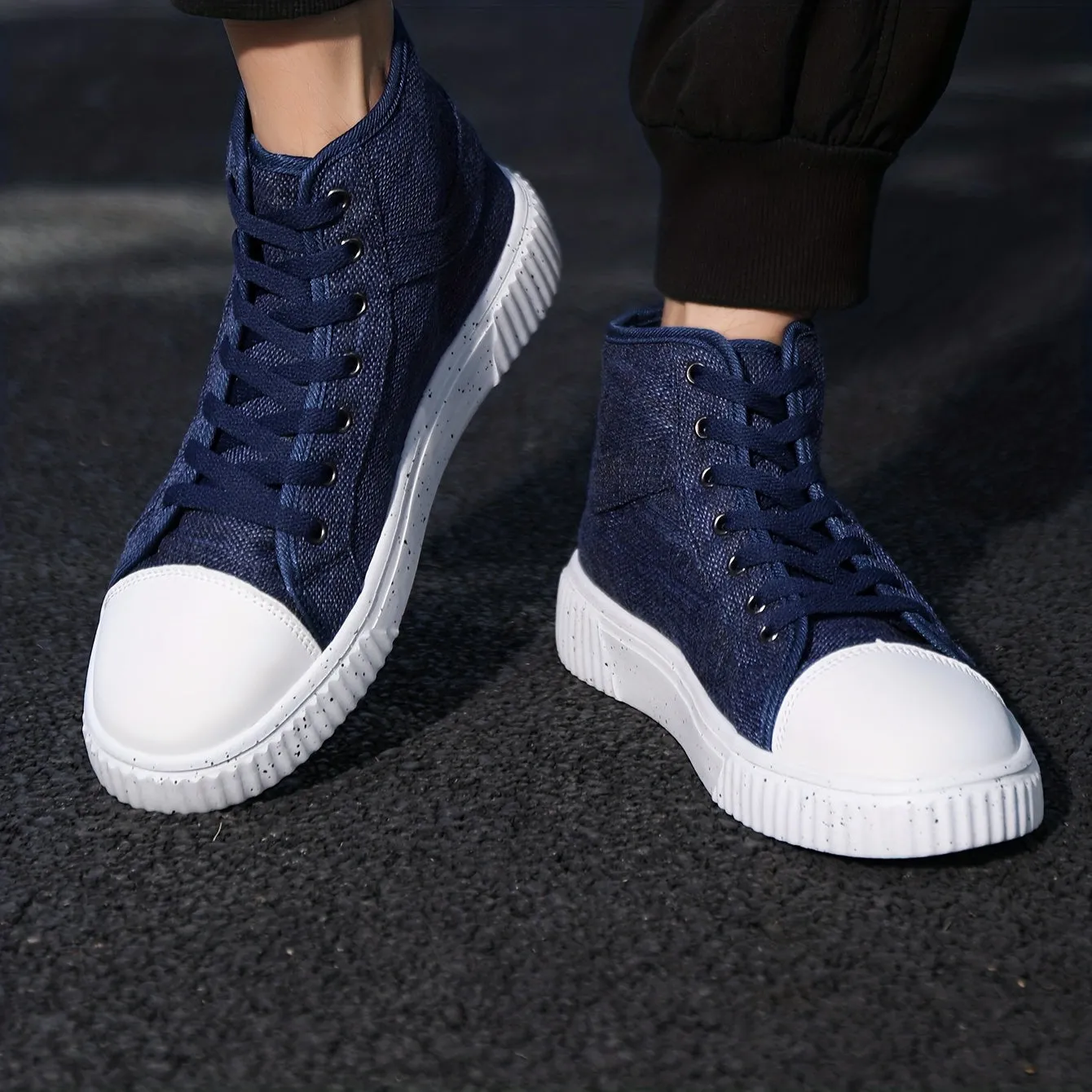 Mens HighTop Canvas Boots  Comfy Sporty Sneakers