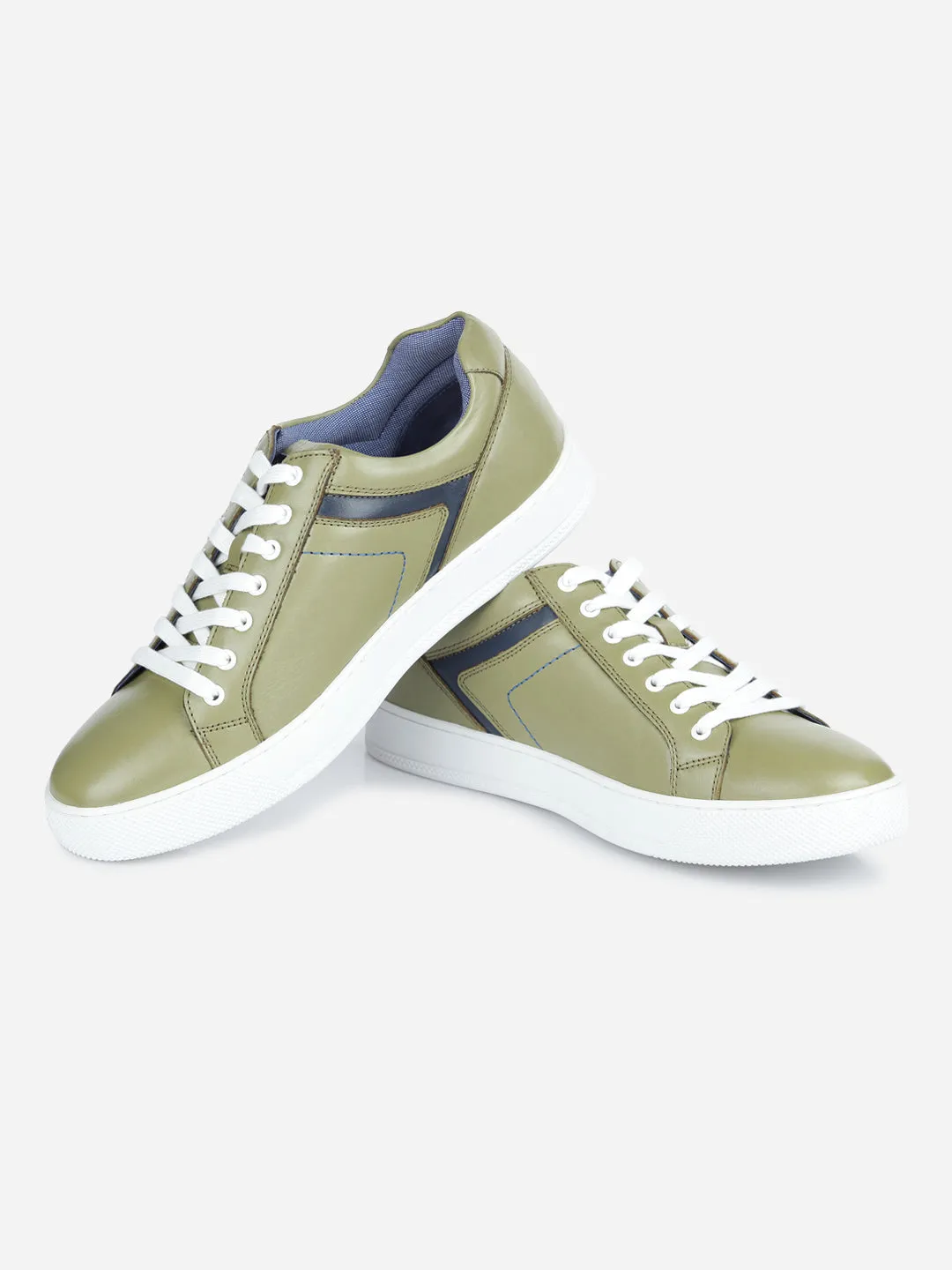 Men's Olive Lace Up Sneaker (ID3051)