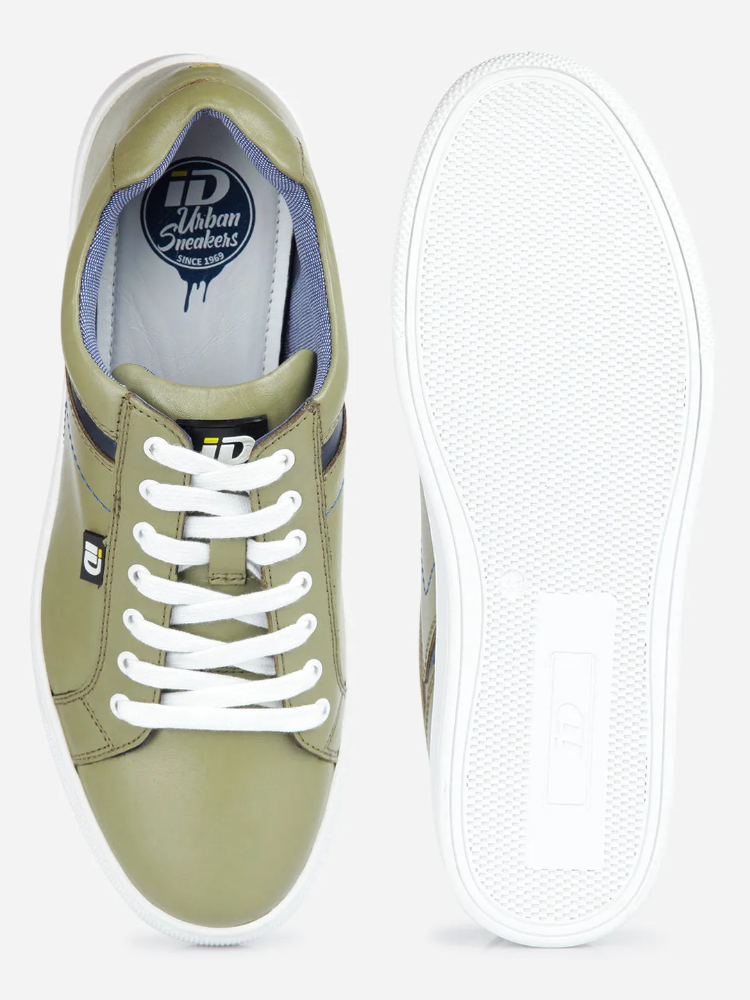 Men's Olive Lace Up Sneaker (ID3051)
