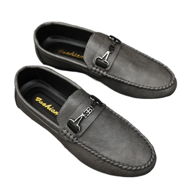 Men's shoes 2024 new summer lazy shoes men's driving loafers tide shoes versatile men's casual shoes Korean version shoes men's