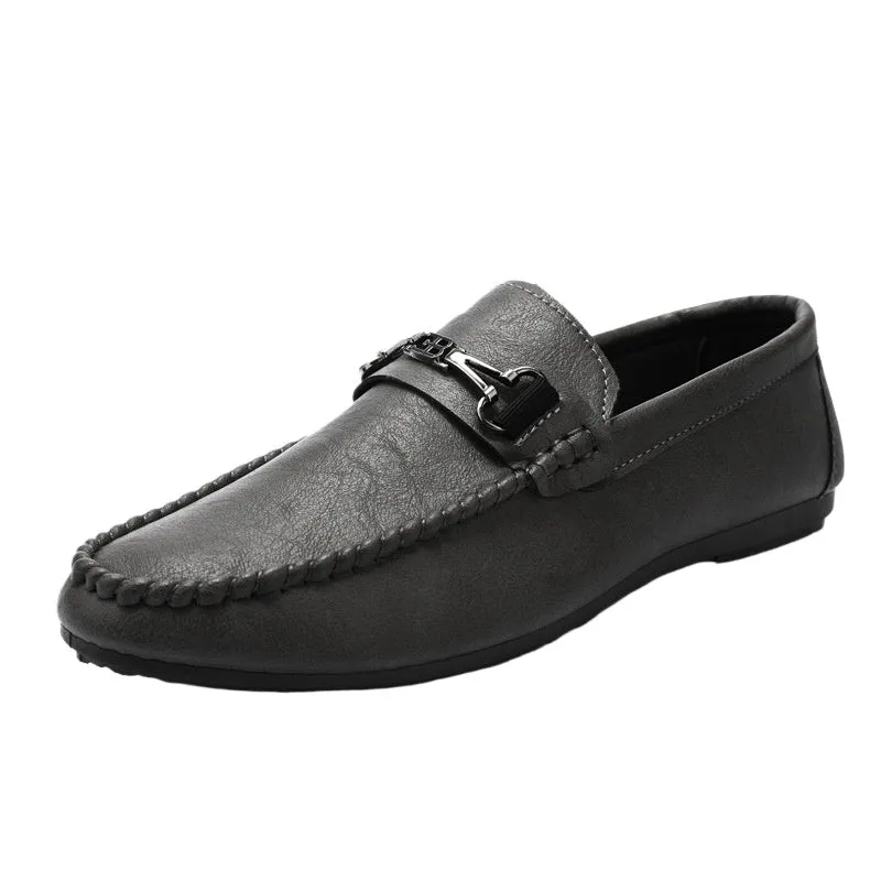 Men's shoes 2024 new summer lazy shoes men's driving loafers tide shoes versatile men's casual shoes Korean version shoes men's