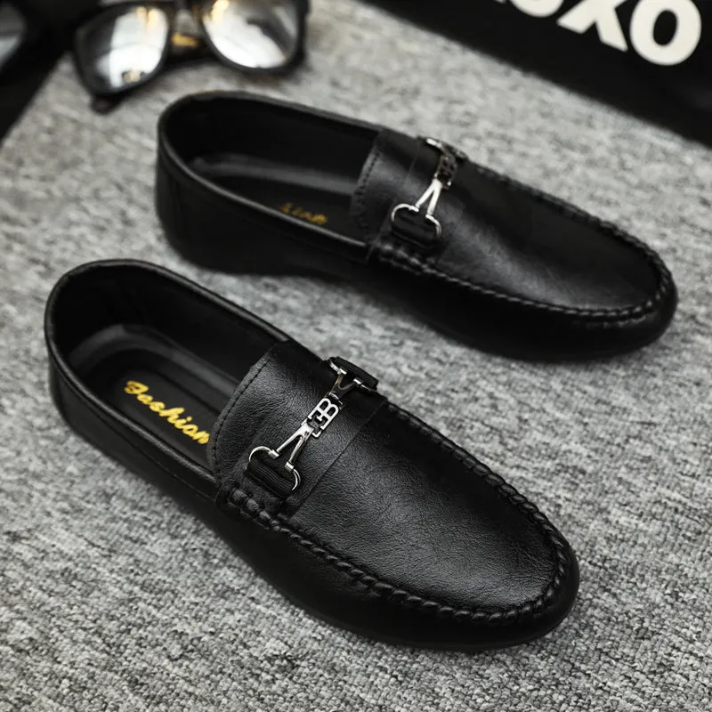 Men's shoes 2024 new summer lazy shoes men's driving loafers tide shoes versatile men's casual shoes Korean version shoes men's