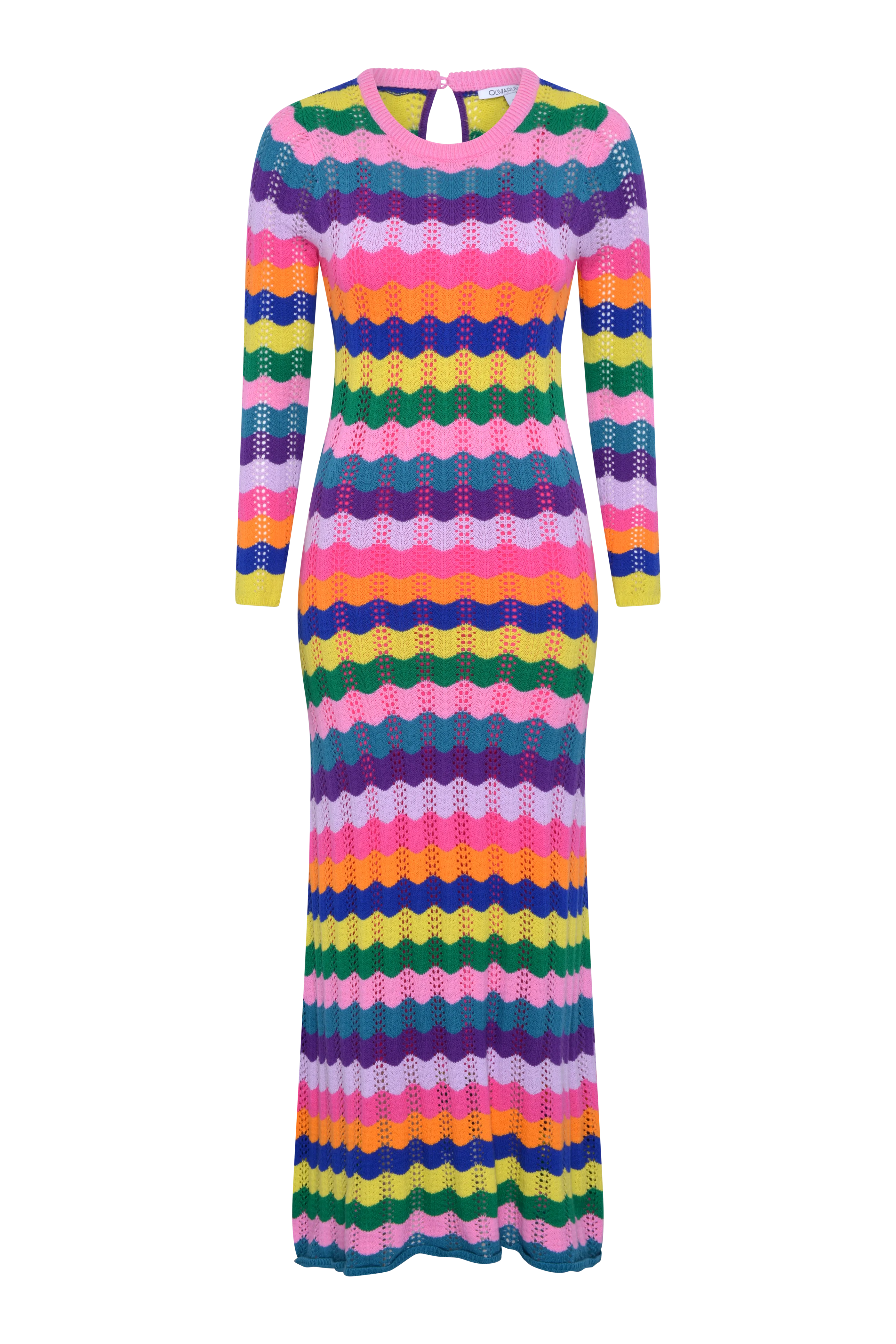 Mirabel Pointelle Knit Maxi Dress