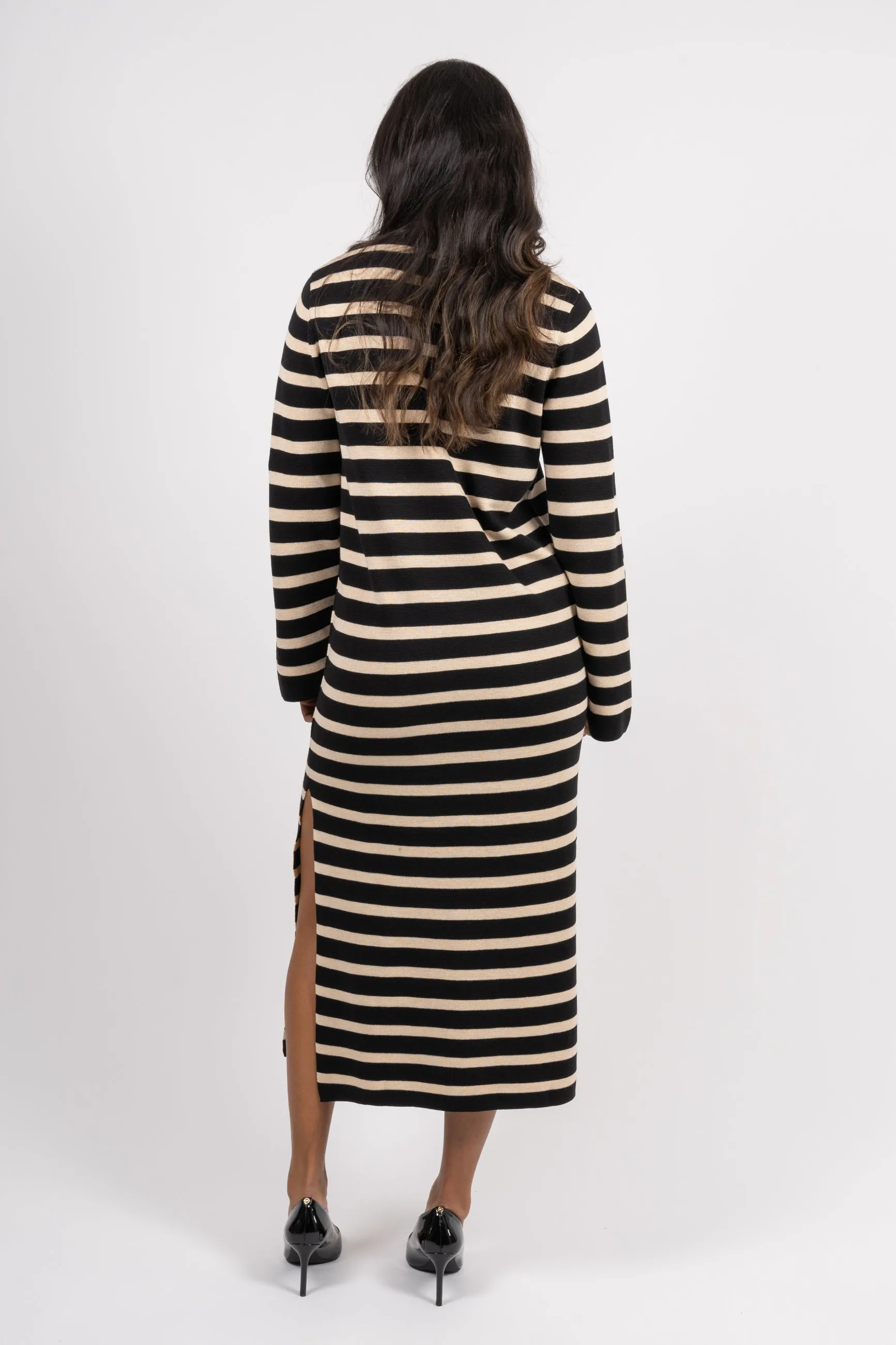 MusetteIW Dress - Black/Sand artwork