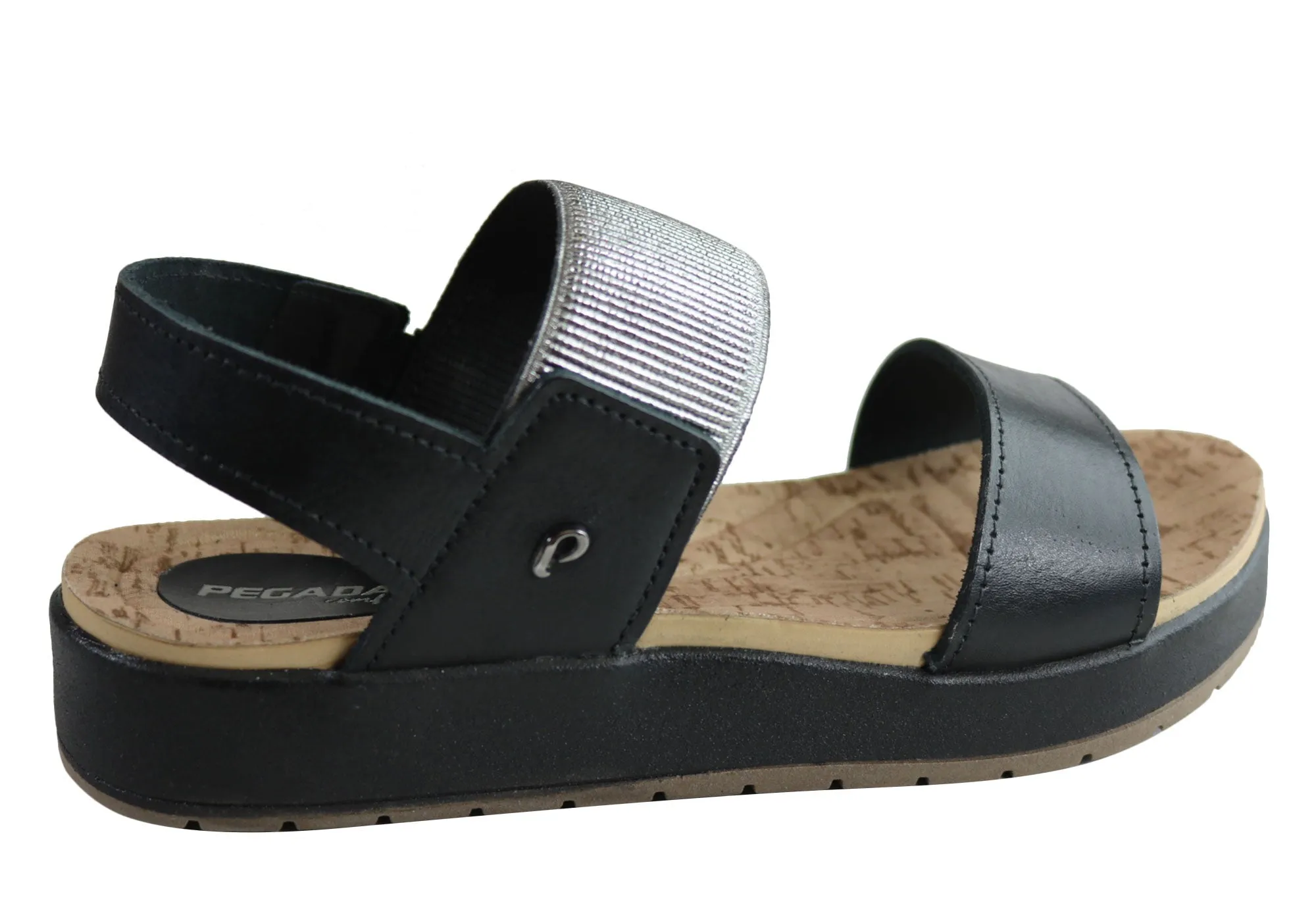 Pegada Rosie Womens Comfort Cushioned Leather Sandals Made In Brazil