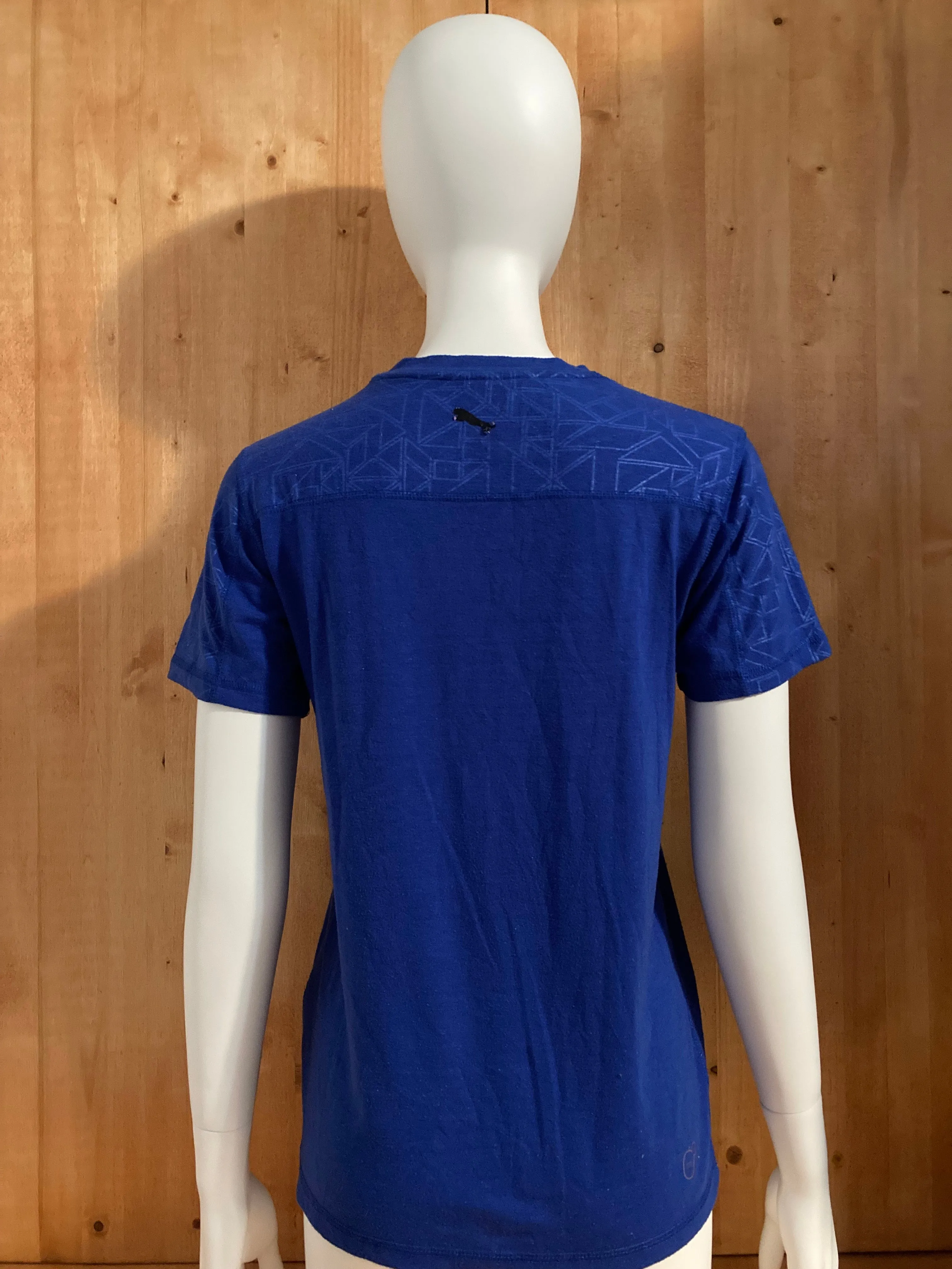 PUMA "DRY CELL" Graphic Print Kids Youth Unisex T-Shirt Tee Shirt L Large Lrg Blue Shirt