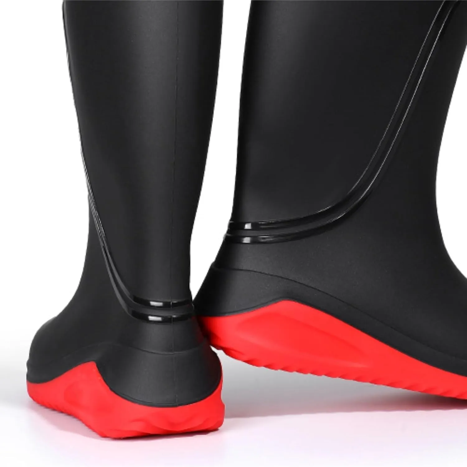Rain Boots Footwear Thickened Men's Rain Boots Rubber Thick Long Tube Chef Waterproof Shoes Outdoor Work Boots