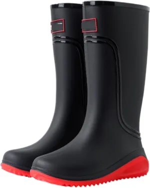 Rain Boots Footwear Thickened Men's Rain Boots Rubber Thick Long Tube Chef Waterproof Shoes Outdoor Work Boots