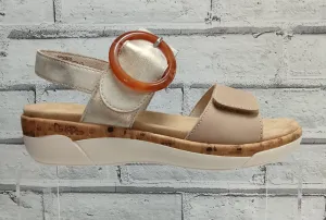 REMONTE - R6853-61 - STRAP SANDAL - Beige Multi