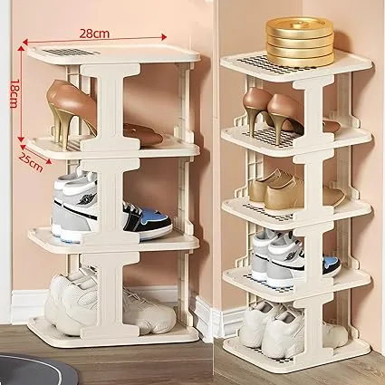 Shoe Racks 5 Tier Narrow Organizer for Closet