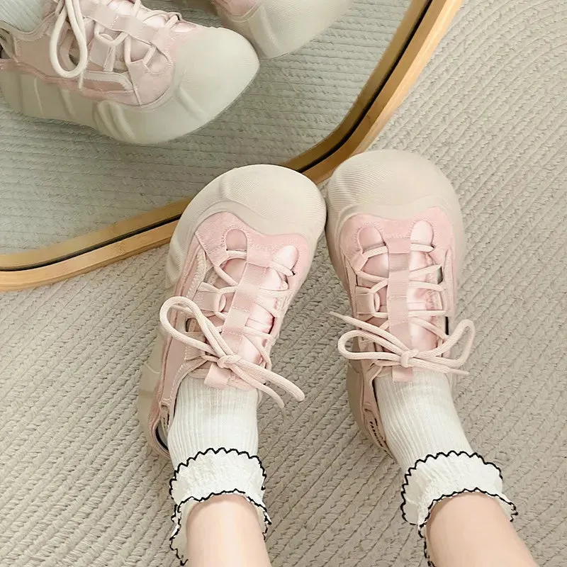TAVIMART  -  Shoes Woman Comfortable And Elegant Modis All-Match Casual Female Sneakers Summer New Small Leisure Sweet Lace-Up Shoes Wom