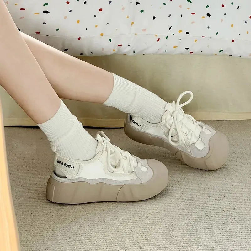 TAVIMART  -  Shoes Woman Comfortable And Elegant Modis All-Match Casual Female Sneakers Summer New Small Leisure Sweet Lace-Up Shoes Wom
