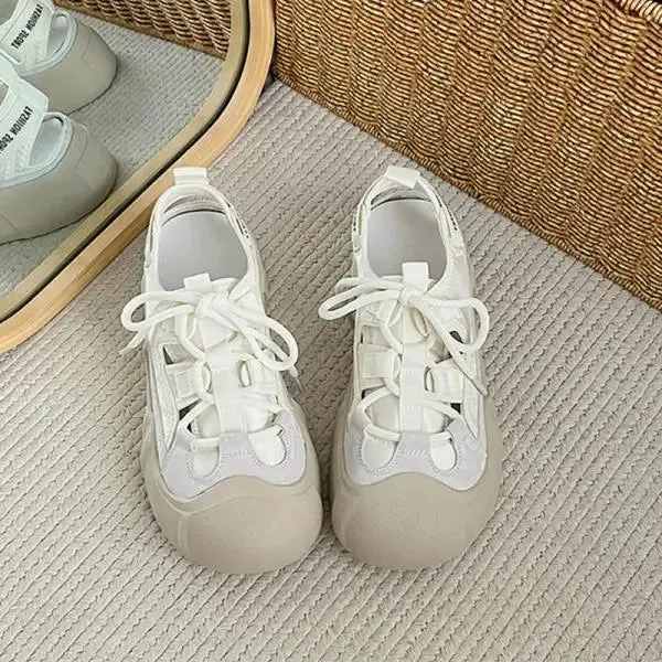 TAVIMART  -  Shoes Woman Comfortable And Elegant Modis All-Match Casual Female Sneakers Summer New Small Leisure Sweet Lace-Up Shoes Wom