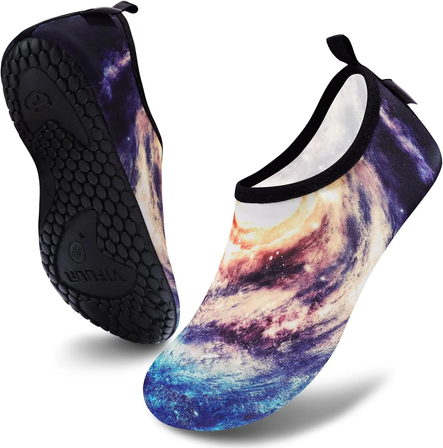 VIFUUR Water Sports Shoes Barefoot Quick-Dry Aqua Yoga Socks Slip-on for Men Women