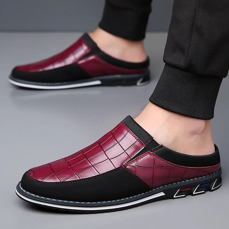 Vintage Retro Style Plus Size Men's Comfy Non Slip Mules