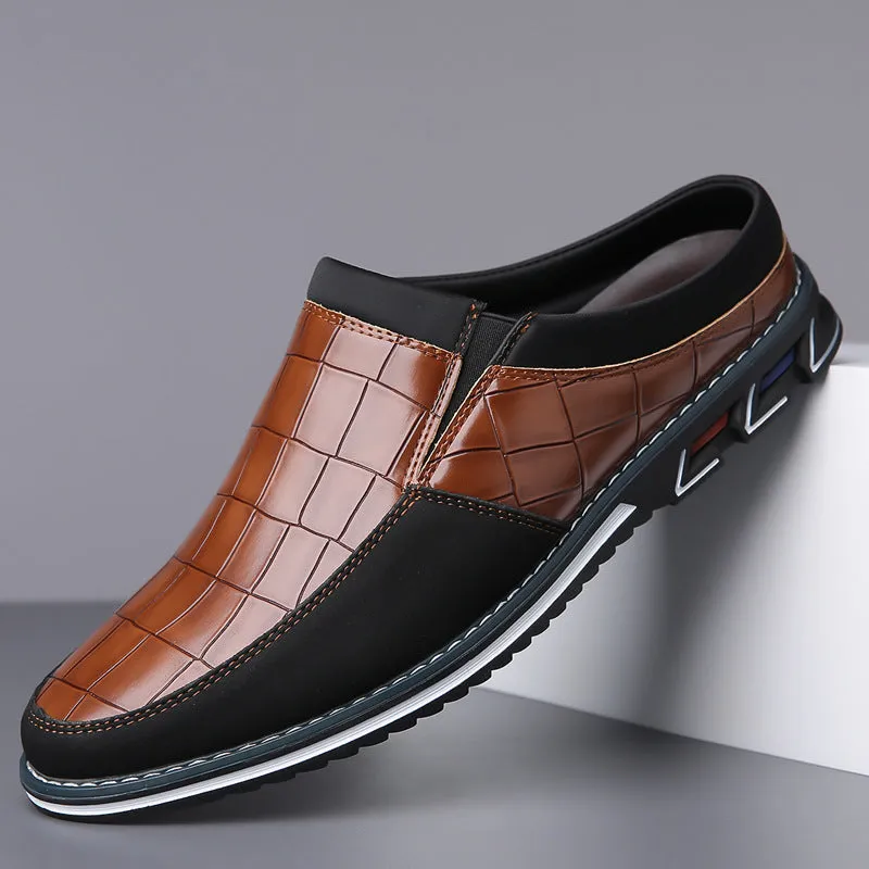 Vintage Retro Style Plus Size Men's Comfy Non Slip Mules